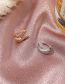 Fashion Gold Metal Inlaid Zirconium Cross Ear Clip