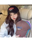 Fashion Bound Three-dimensional Embroidery Can Baseball Cap Rose Red Cotton Letter Embroidered Baseball Cap