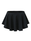 Fashion Black Solid Color Drape Culottes