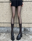Fashion Fake Tall Tube Black Silk Stitching Fishnet Stockings