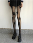 Fashion Black Bow Anti Snag Stockings