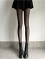 Fashion Black Translucent Stepping Foot Thick Fleece 300g Nylon Integrated Plus Fleece Foot Stockings