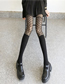 Fashion Fake Thighs Diamond-panel Knitted Mid-calf Socks