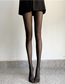 Fashion Black Rhombus Jacquard Stockings