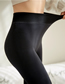 Fashion Black Stomping Fleece Thick All In One Leggings