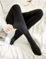 Fashion Black Stomping Fleece Thick All In One Leggings