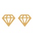 Fashion Color Titanium Steel Hollow Diamond Pendant Multilayer Necklace Earrings Set