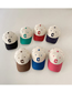 Fashion Sapphire Cotton Alphabet Embroidered Color Block Kids Baseball Cap