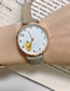Fashion Gray Belt (little Yellow Duck) Alloy Duck Graffiti Round Dial Watch