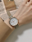 Fashion Brown Belt (scale Digital Surface) Faux Leather Round Dial Watch