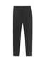 Fashion Dark Gray Polyester Micro-pleated Straight-leg Trousers