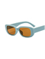 Fashion C4`-orange Frame Tea Chips Pc Frosted Small Frame Square Sunglasses
