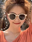 Fashion Jelly Tea Pc Round Frame Sunglasses