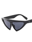 Fashion Bright Black Gray Film Triangle Cat Eye Sunglasses