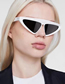 Fashion Buhua Double Tea Tablets Triangle Cat Eye Sunglasses
