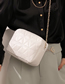 Fashion White Pu Embroidery Large Capacity Messenger Bag
