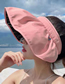 Fashion Beige Cotton Polyester Sunshade Big Brim Empty Sun Hat