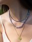 Fashion Black Onyx Multicolored Semi-precious Beaded Necklace