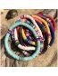 Fashion B1522 (mixed Color Set For Sale Please Shoot In Multiples Of 10) Multicolored Clay Beaded Bracelet Set