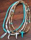Fashion 2# Coconut Loose Beaded Horn Necklace