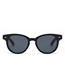 Fashion Matte Black Red Oval Frame Rice Stud Colorblock Sunglasses