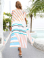 Fashion Striped Color Polyester Striped Sunscreen Cardigan