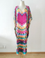 Fashion 1# Blended Printed Beach Dress