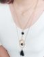Fashion 5# Alloy Geometric Tassel Layered Necklace