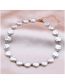 Fashion White Shaped Oval Bead Necklace