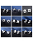 Fashion 15# Stainless Steel Smooth Cross Earrings