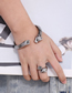 Fashion Ring 7 Yards Kr105229-kjx Titanium Geometric Leopard Split Ring