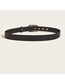 Fashion Black Alloy Pin Buckle Metal Square Buckle Wide Belt
