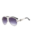 Fashion C6 Silver Frame White Mercury Double Beam Large Frame Toad Sunglasses
