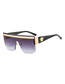Fashion C7 Gold Frame Watermark Tyrant Gold Acrylic Square Rimless Sunglasses
