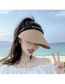 Fashion Rice Hoop Beige Straw Large Brim Empty Top Sun Hat