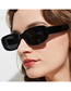 Fashion Rice Frame Gray Sheet Ac Small Frame Sunglasses
