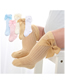 Fashion Beige Loose Mouth Baby Stockings With Big Bow