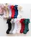 Fashion Big Red Double Bow Knit Baby Socks