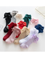Fashion Bleach Double Bow Knit Baby Socks