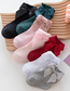 Fashion Peach Powder Double Bow Knit Baby Socks