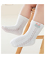 Fashion Khaki Bunny Cotton Mesh Cutout Baby Socks