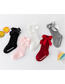 Fashion Black Cotton Bow Knit Children's Socks