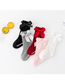 Fashion Grey Cotton Bow Knit Children's Socks