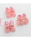Fashion Pink Group Lace Bow Hollow Children's Boat Socks 3 Pairs
