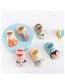 Fashion Beige Owl Cotton Cartoon Dispensing Non-slip Baby Strap Floor Socks