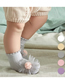 Fashion Grey Pure Cotton Lace Flower Socks Dispensing Non-slip Children's Floor Socks