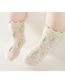 Fashion Turmeric Strawberries Cartoon Children's Socks With Cotton Wood Ears