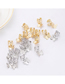 Fashion 1 Silver Alloy Butterfly Hair Button