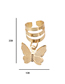 Fashion Gold 1 Alloy Butterfly Hair Button