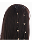 Fashion Gold Pair Fj0212 Metal Geometric Butterfly Hair Chain